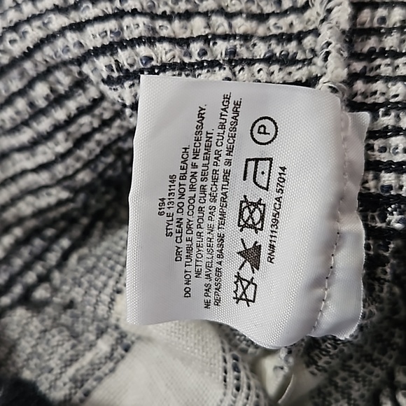 Tory Burch Blue Slubbed Linen Blend Kristen Top Size 0 - Picture 5 of 10